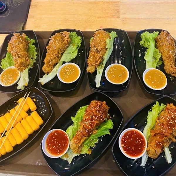 Cánh/đùi gà sốt mật ông