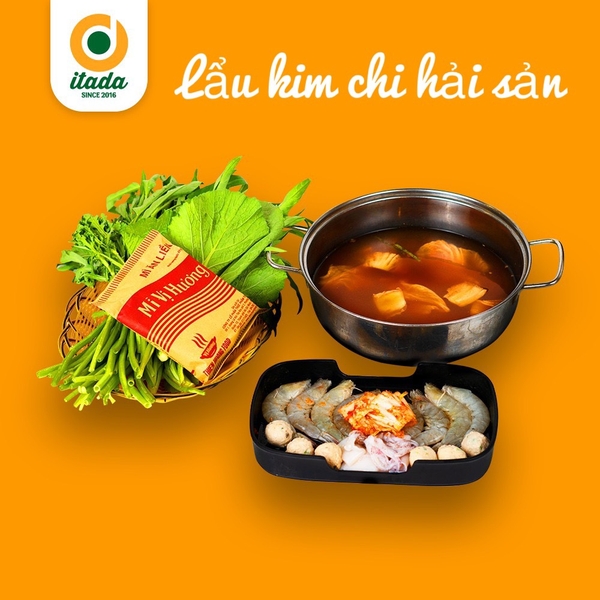 Lẩu kim chi hải sản