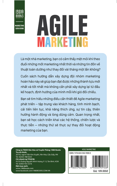 Sách Agile Marketing của tác giả Andrea Fryrear