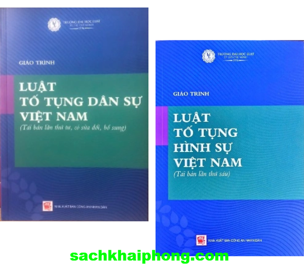 Combo (2 Cuốn Sách) Giáo trình luật tố tụng dân sự Việt Nam + Giáo trình luật tố tụng hình sự Việt Nam (Tái Bản) Đại Học Luật TP. HCM