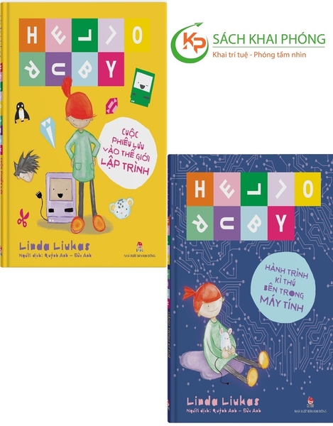 Combo sách: Hello Ruby - Hành Trình Kì Thú Bên Trong Máy Tính - Cuộc Phiêu Lưu Vào Thế Giới Lập Trình ( Bìa Cứng) - Bộ 2 cuốn của tác giả Linda Liukas