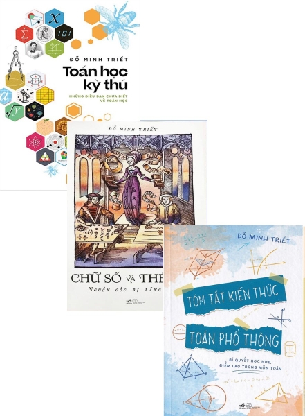 Conbo sách toán học của tác giả Đỗ Minh Triết (Bộ 3 cuốn)