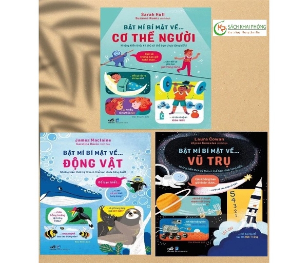 Combo Sách Bật Mí Bí Mật Về... Vũ Trụ - Động Vật - Cơ Thể Người (Bộ 3 Cuốn) của nhiều tác giả Nhiều Tác Giả