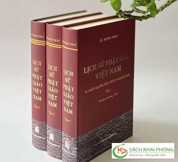 Sách Lịch Sử Phật Giáo Việt Nam - (Bìa Cứng) - Trọn Bộ 3 Tập của tác giả Lê Mạnh Thát