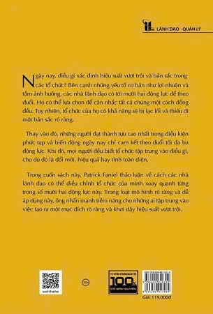 sách Làm lãnh đạo - Ba động lực tạo ra hiệu quả vượt trội - Patrick Faniel