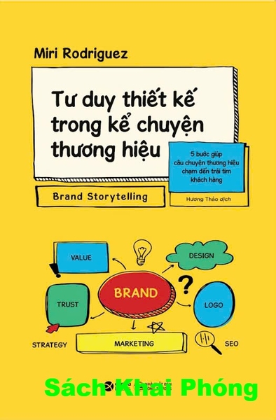 Sách Tư Duy Thiết Kế Trong Kể Chuyện Thương Hiệu – 5 Bước Giúp Câu Chuyện Thương Hiệu Chạm Đến Trái Tim Khách Hàng của tác giả (Miri Rodriguez)