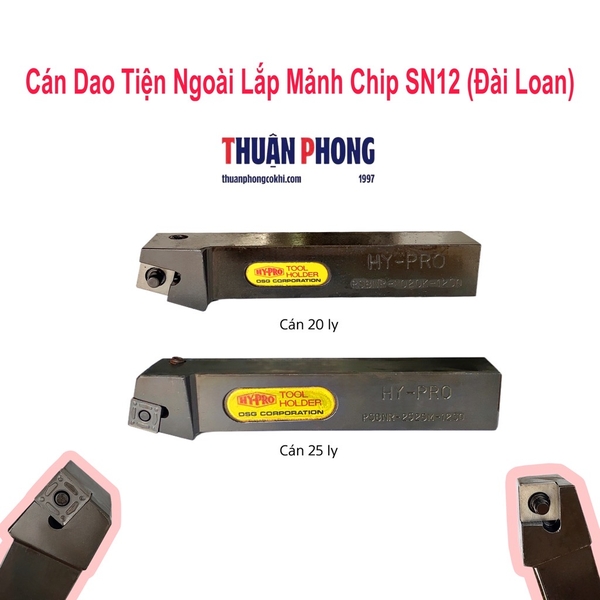 Cán Dao Tiện Ngoài Lắp Mảnh Chip SN12