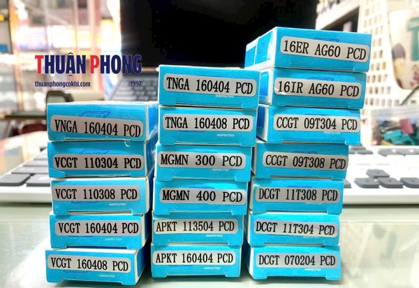 Lưỡi Dao Tiện (Chip Tiện) PCD Các Mã