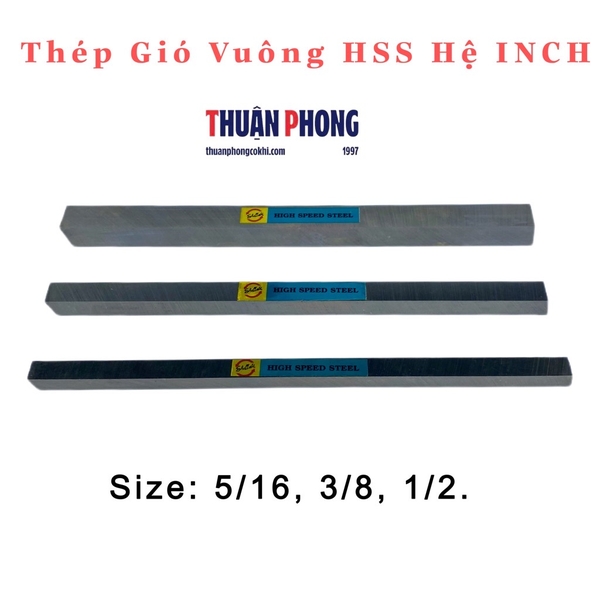 Thép Gió Vuông HSS Hệ INCH