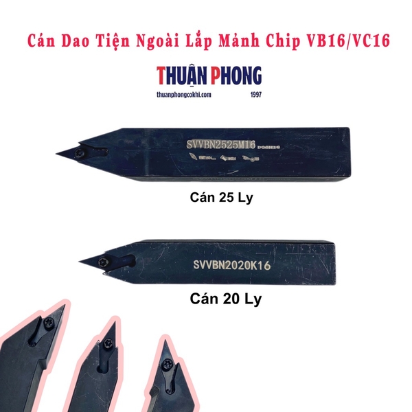 Cán Dao Tiện Ngoài Lắp Mảnh Chip VC16/VB16