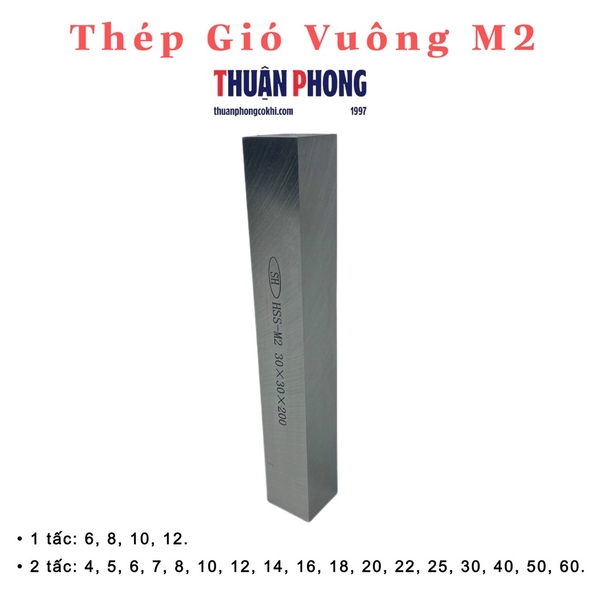 Thép Gió Vuông HSS - M2