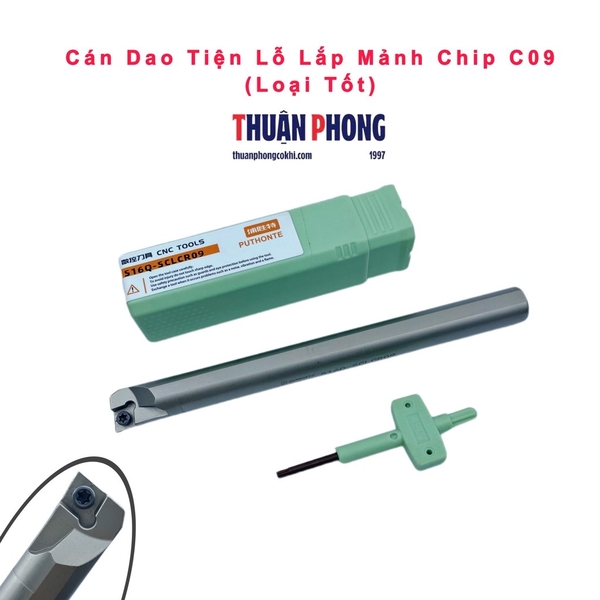 Cán Dao Tiện Lỗ (Loại Tốt) Lắp Mảnh Chip CC09