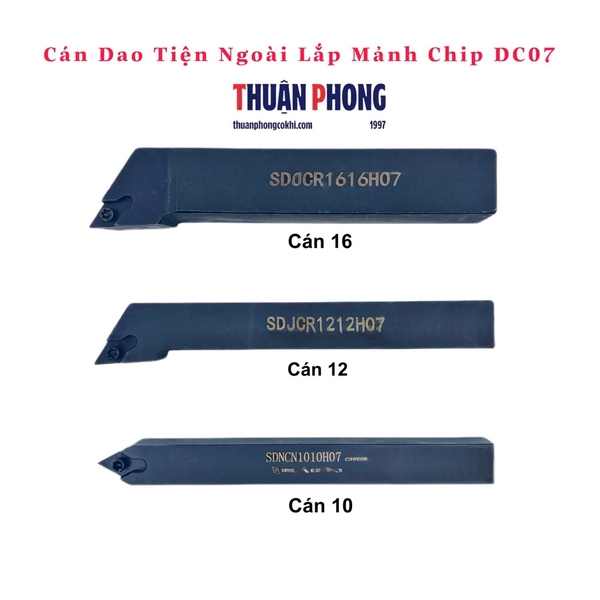 Cán Dao Tiện Ngoài Lắp Mảnh Chip DC07