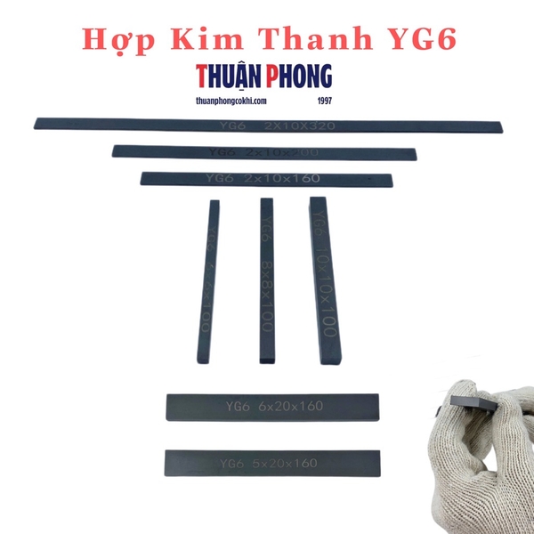 Hợp Kim Thanh YG6 Dài 160 / 320 mm