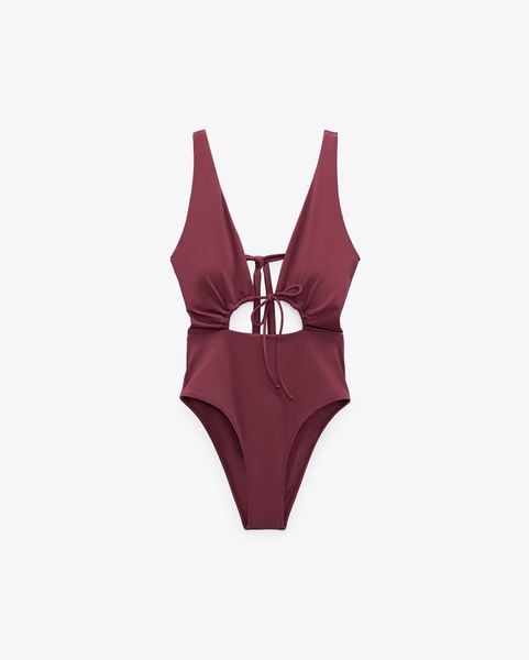 Bikini 2 mảnh push up, quần lưng cao họa tiết hoa nhí