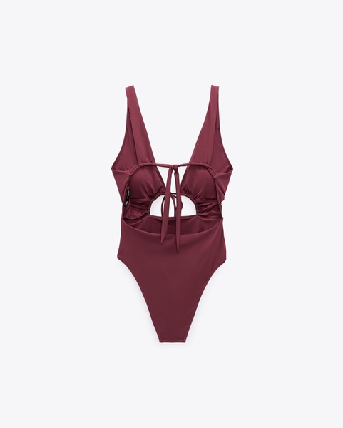Bikini 2 mảnh push up, quần lưng cao họa tiết hoa nhí