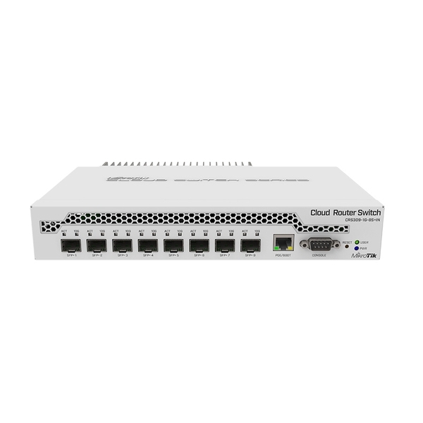 Switch Mikrotik CRS309-1G-8S+IN with 8x SFP+ port, CPU 800Mhz, Ram 512MB