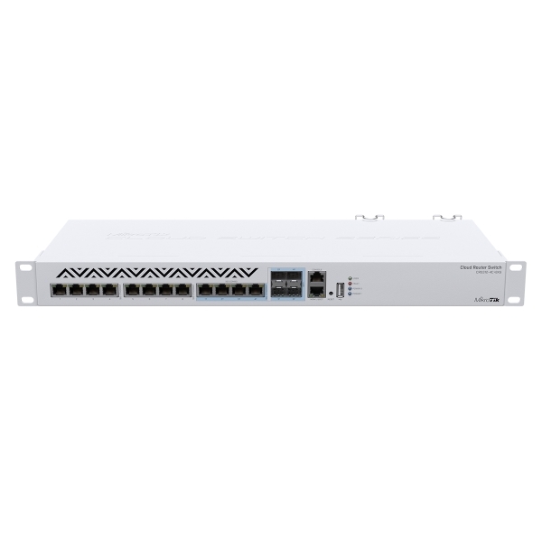 Switch Mikrotik CRS312-4C+8XG-RM with 8x 10GbE, 4x combo RJ45/SFP+, RouterOS