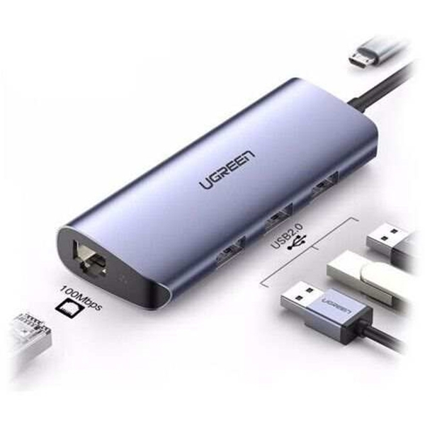 Bộ chia USB 3.0 ra 3 cổng + Lan Rj45 1000Mbps Ugreen 60719