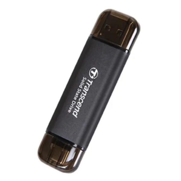 Ổ cứng di động SSD Transcend ESD310C 256Gb USB-A & USB-C Màu đen