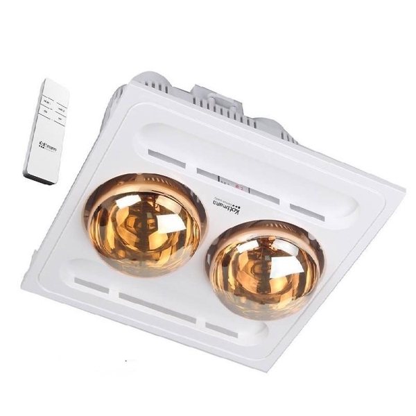 Đèn sưởi phòng tắm 2 bóng âm trần KOTTMANN K9R (550w - Điều Khiển từ xa)
