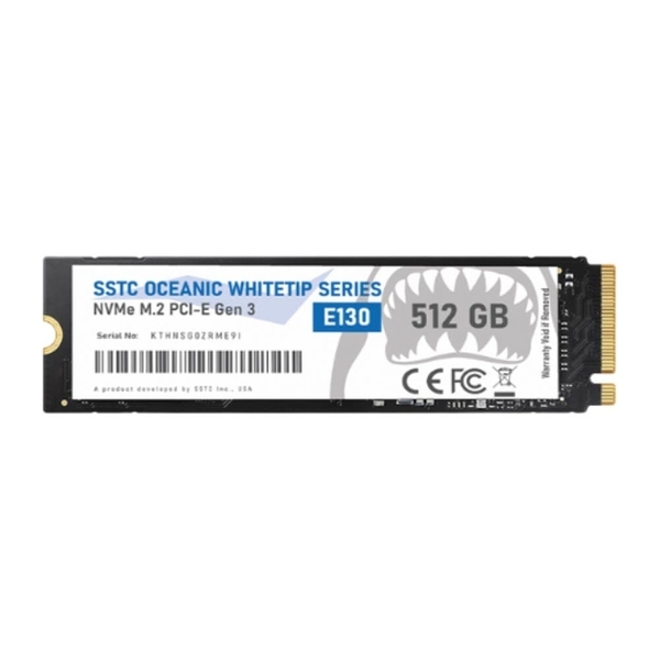 Ổ SSD SSTC OCEANIC WHITETIP E130 PLUS 512GB (NVMe PCIe/ Gen3x4 M2.2280/ 3600MBps/ 2900MB/s)
