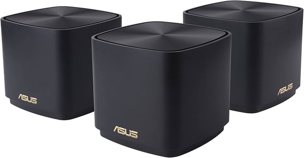 Bộ phát wifi 6 Asus ZenWiFi XD4S 3-Pack Đen (Chuẩn AX/ AX1800Mbps/ Ăng-ten ngầm/ Wifi Mesh/ 45User)