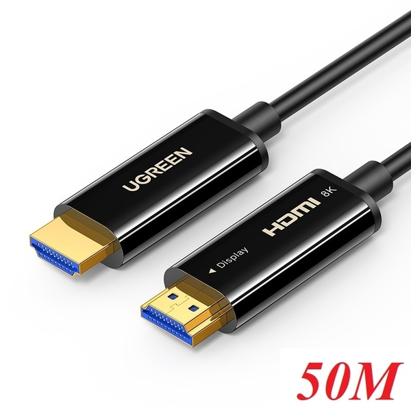 Cáp HDMI 2.1 sợi quang 50m hỗ trợ 8K@60Hz chính hãng Ugreen 50500