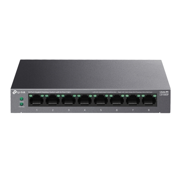 Switch Để Bàn Gigabit 8 Cổng với 8 Cổng PoE+ TP-Link LS108GP