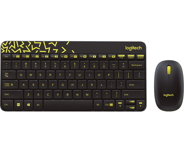 Bộ bàn phím chuột không dây Logitech MK240 NANO đen Wireless