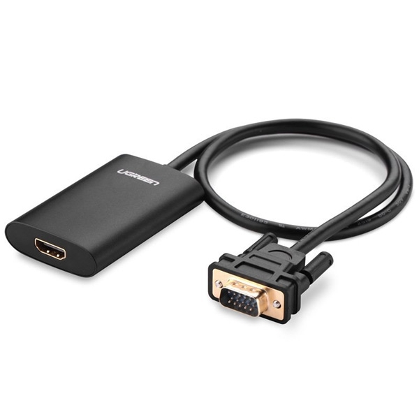 Cáp chuyển VGA to HDMI tích hợp Audio chính hãng Ugreen 40264