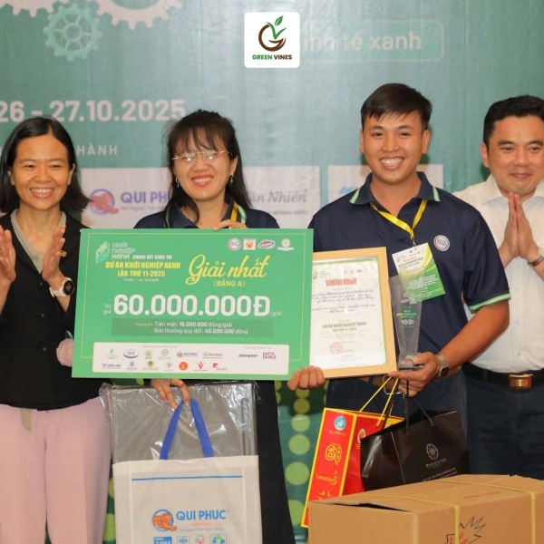 Green Vines đạt Giải Nhất Bảng A – Cuộc thi Khởi nghiệp Xanh 2025 do BSA tổ chức