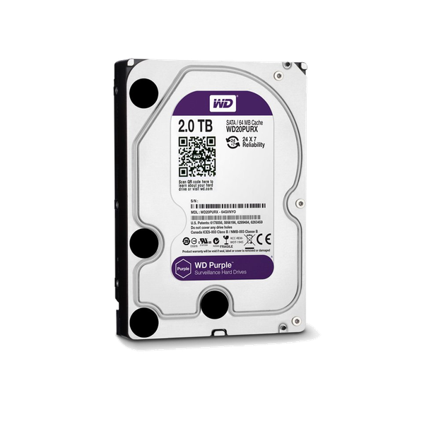Ổ cứng Western Digital Purple 2TB WD22PURZ (3.5Inch/ 5400rpm/ 64MB/ SATA3