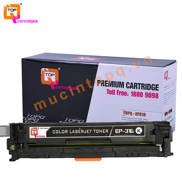 Hộp mực in laser màu TOPQ EP-316 đen