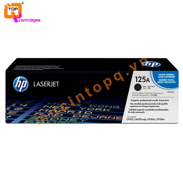Hộp mực in laser màu HP 125A - CB540A đen chính hãng