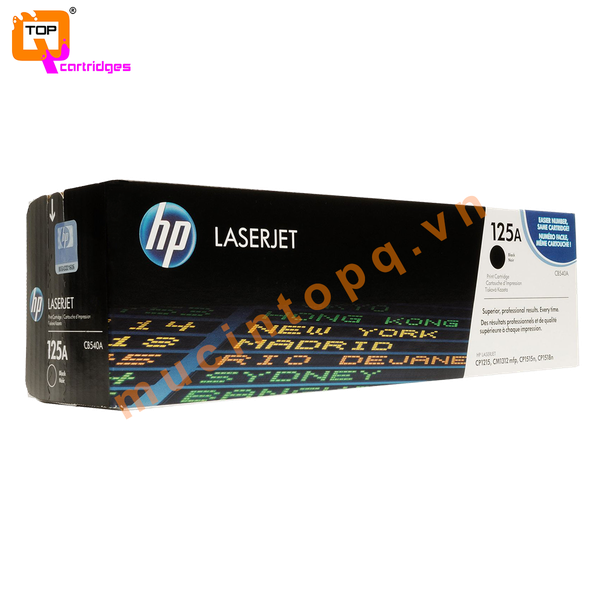 Hộp mực in laser màu HP 125A - CB540A đen chính hãng