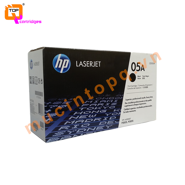 Hộp mực in laser trắng đen HP 05A - CE505A chính hãng