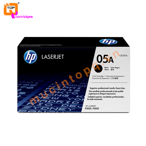 Hộp mực in laser trắng đen HP 05A - CE505A chính hãng