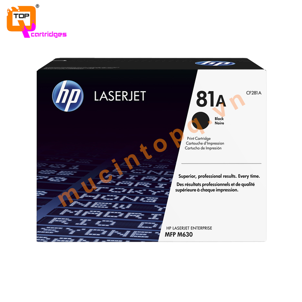 Hộp mực in laser trắng đen HP 81A - CF281A chính hãng