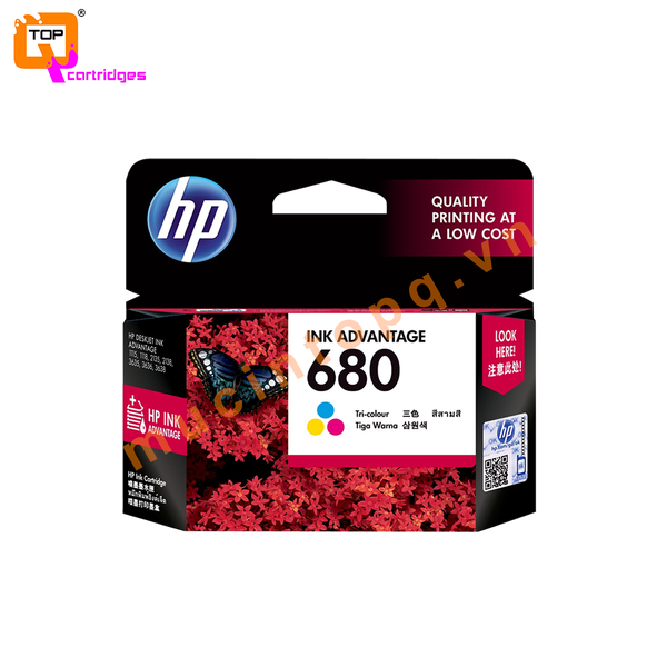 Mực in phun màu HP 680 - F6V26A chính hãng