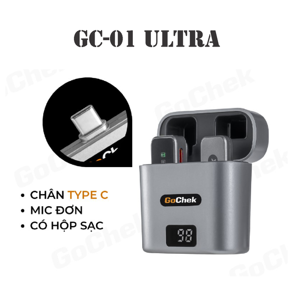 Mic thu âm không dây Gochek GC-C01 Chân Type-C