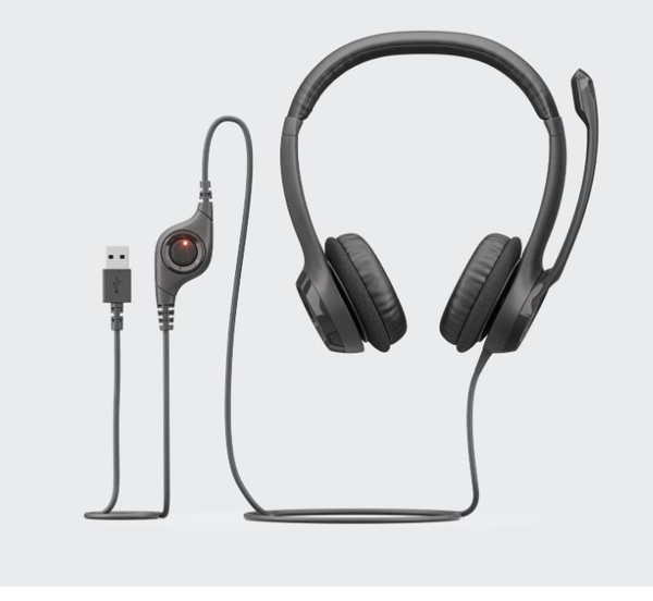 Tai nghe có dây Logitech H390, USB, Mic khử ồn