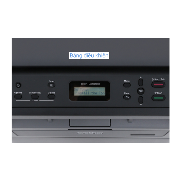 Máy in laser BROTHER DCP-L2520D trắng đen