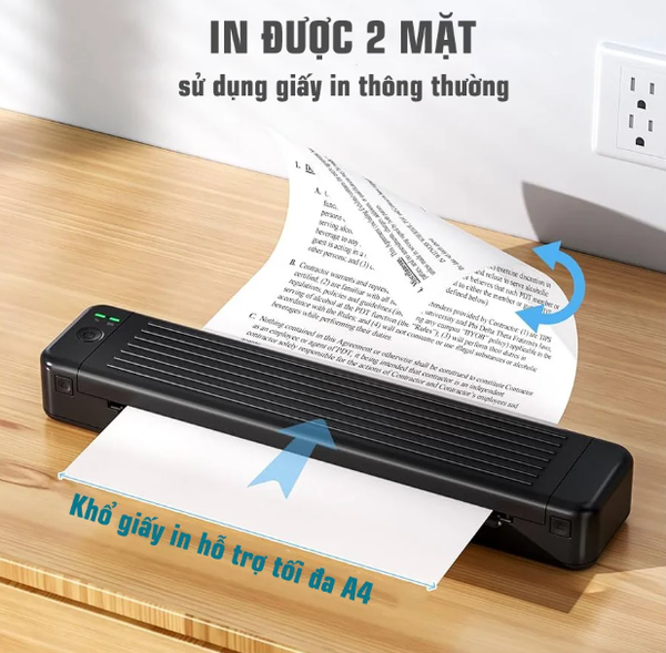 Máy in di động P831 (A4, giấy thường, in ribbon, Bluetooth/USB-C)