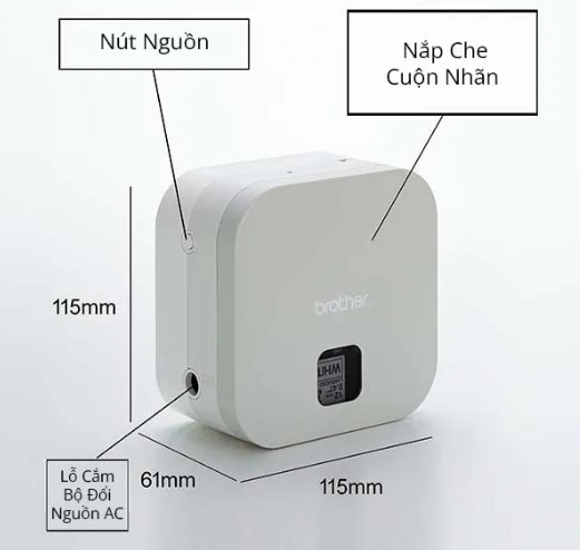 Máy in nhãn bluetooth Brother P-Touch Cube PT-P300BT