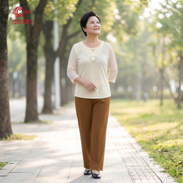 26203 - Quần Dài Thun Xô Suông Thanh Lịch