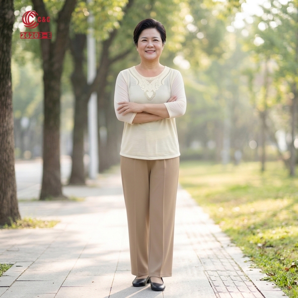 26203 - Quần Dài Thun Xô Suông Thanh Lịch