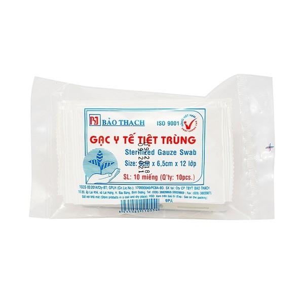 Gạc Y Tế Bảo Thạch Nhỏ 5Cm X 6.5Cm X 12 Lớp