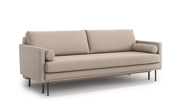 Sofa Băng Bọc Vải Phong Cách Mid-Century