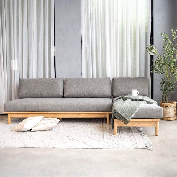 Vỏ Bọc Nệm Sofa VLINE Màu Xám Đậm